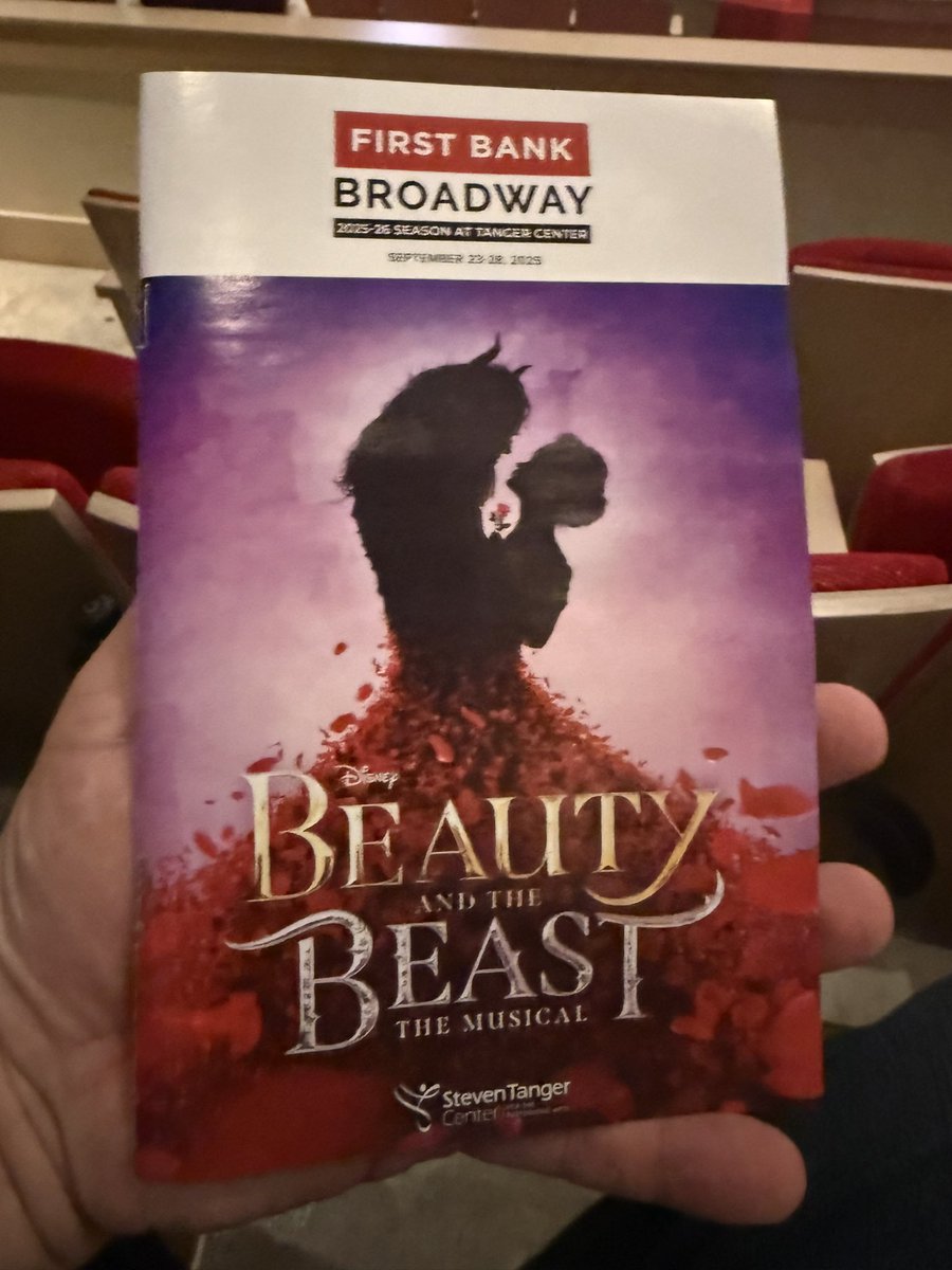 Beauty and the Beast is the show tonight <a href="/TangerCenter/">Tanger Center</a> with dad and Jennifer