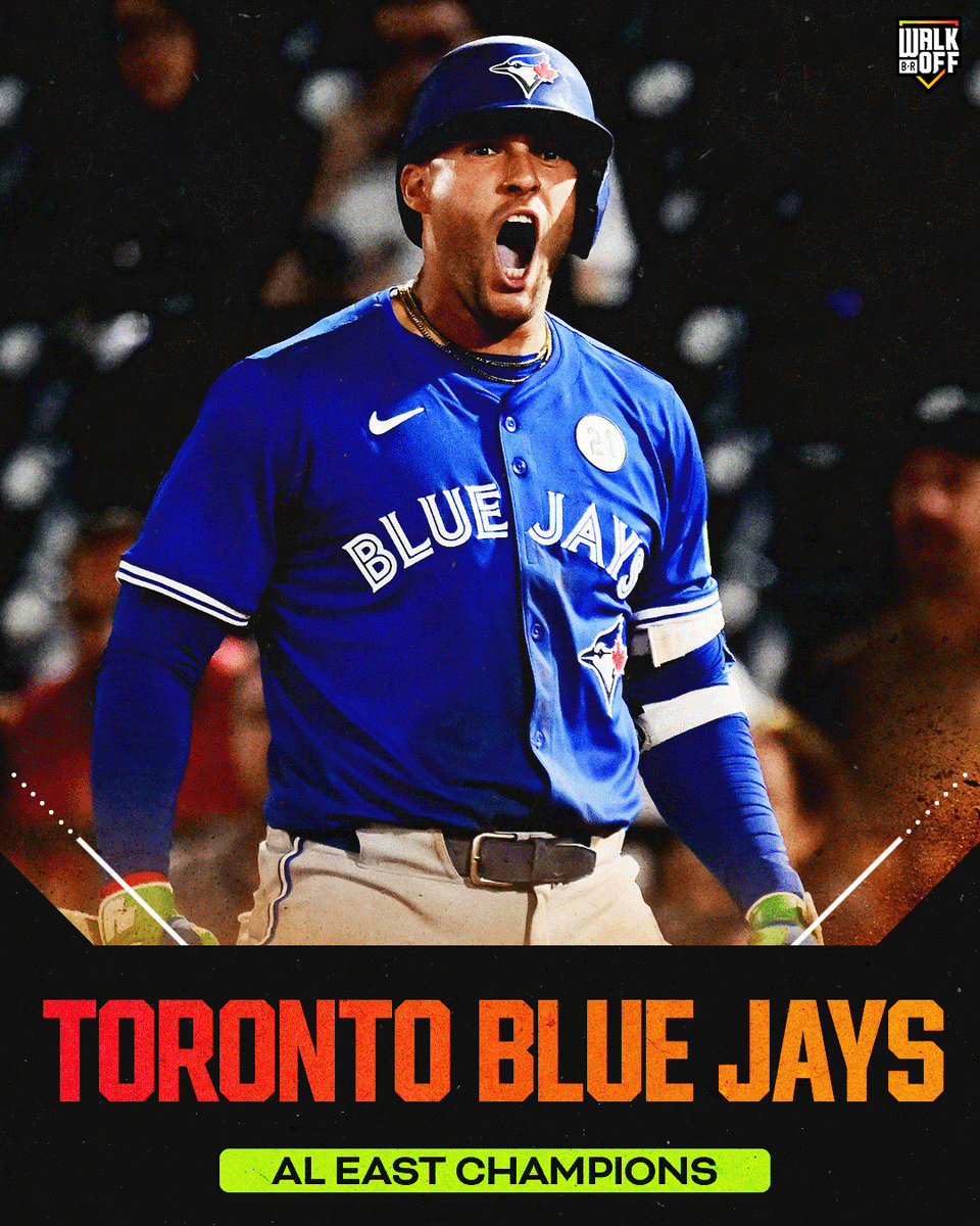 THE TORONTO BLUE JAYS ARE AL EAST CHAMPS FOR THE FIRST TIME SINCE 2015 🇨🇦