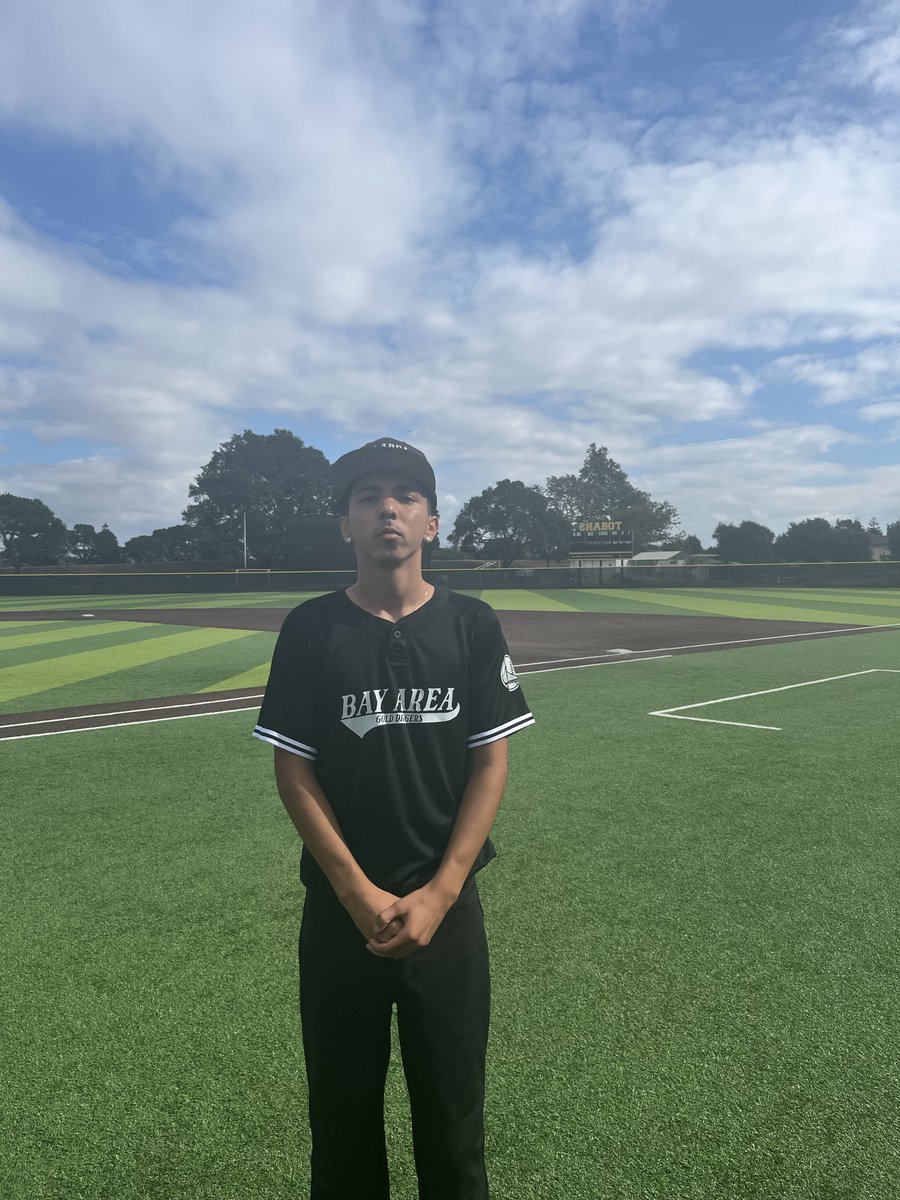 FiveToolCA's tweet photo. F: Bay Area Golddiggers 6, Living Legends 18U 1 
PoG: Braydon Keyler  7 IP, 1 ER
Hitter: Santiago Garcia-Perez 2-2 https://t.co/H79wgV8Nmw