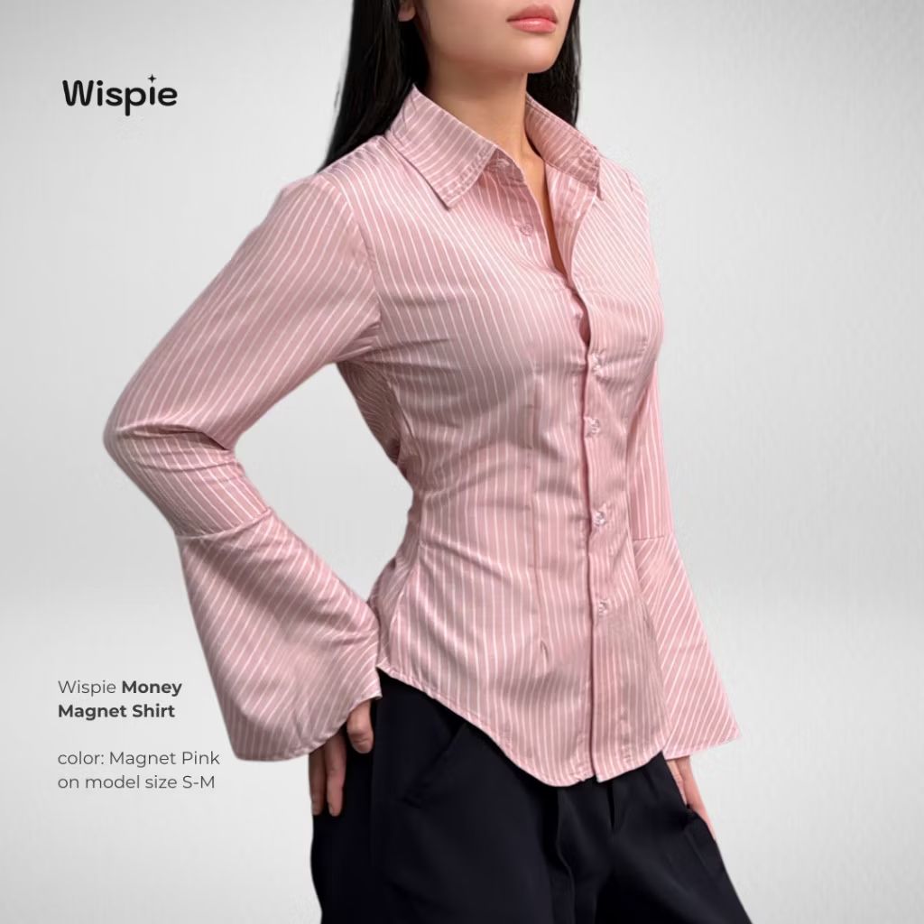 pialfiiah's tweet photo. Cek Wispie Money Magnet Fitted Shirt | Kemeja Kerja Wanita Press Body Pinstripe Salur Pink Biru Berkaret, Dapatkan di Shopee sekarang! #TDS4inJAKARTA https://t.co/dvPOCHOqu9 https://t.co/y4Y1LU44Zd