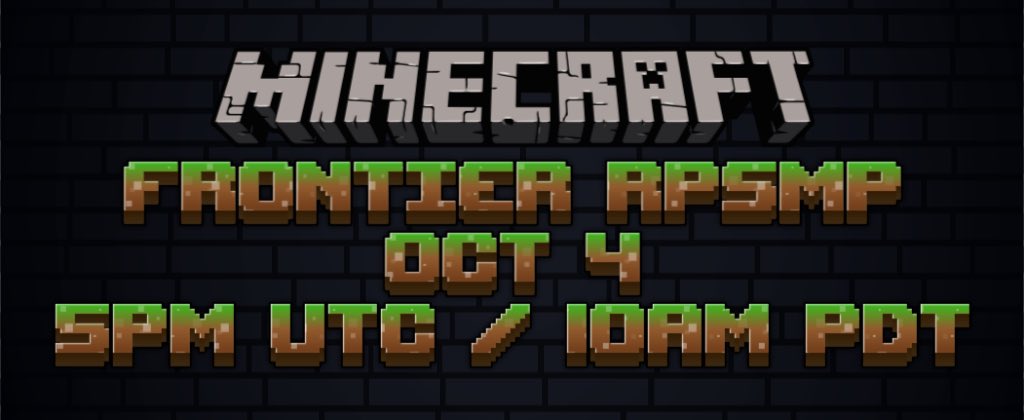 roanmidas's tweet photo. Looking for a way to satiate your need for Minecraft RP? 

Join The Frontier, an 18+ semi-vanilla modded server! 

The MC server is live on Oct. 4 at 5pm UTC / 10am PDT, discord server is live now: https://t.co/6oNau6y61f https://t.co/ajXPPMWfV3