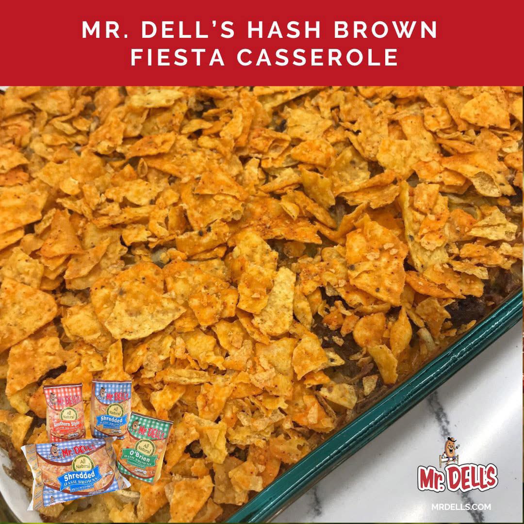 MrDellsTweets's tweet image. 🎉 Time for a fiesta! Try our cheesy, beefy, crunchy Fiesta Casserole—made with Mr. Dell’s Hash Browns! 🧀🌶️🥔 Mix, bake, top with crushed nacho chips &amp;amp; devour. Bold flavor, zero fuss. Save this &amp;amp; get the recipe at MrDells.com

#FiestaVibes #MrDells #EasyRecipes