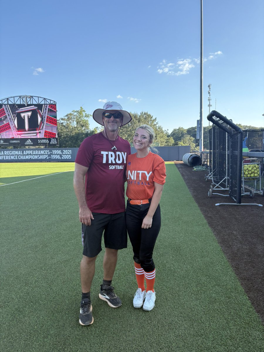 caitlyn_fox7's tweet image. I had a blast at the @TroyTrojansSB camp! Thank you @e_newellcoach, @NateTompkins, and @MackPuck01 for having me! I love campus and enjoyed the culture overall of the team! I hope to be back! @UnityPirillo
