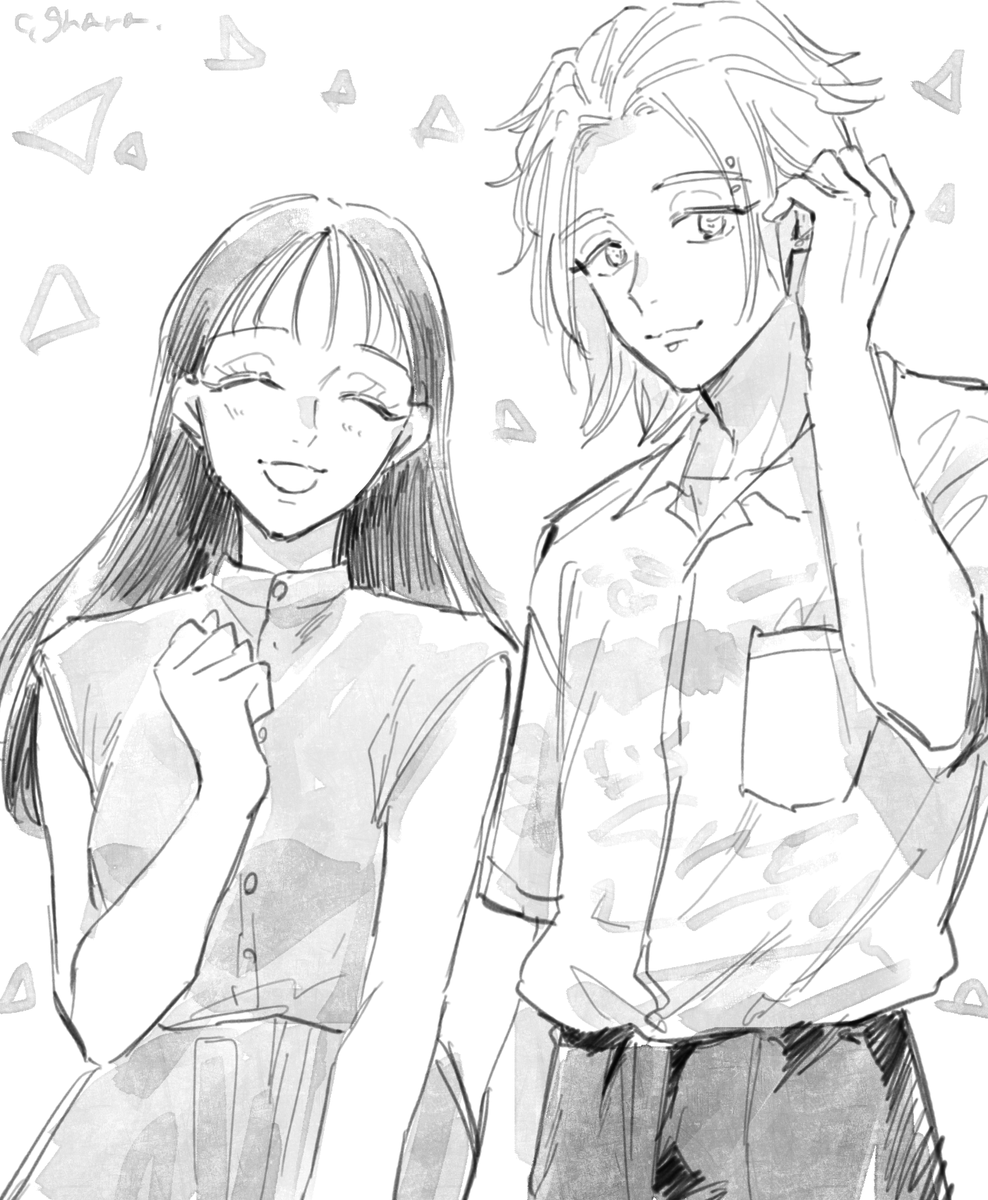 rensyuuchou's tweet photo. 桐生姉弟 https://t.co/2fSfveBh20