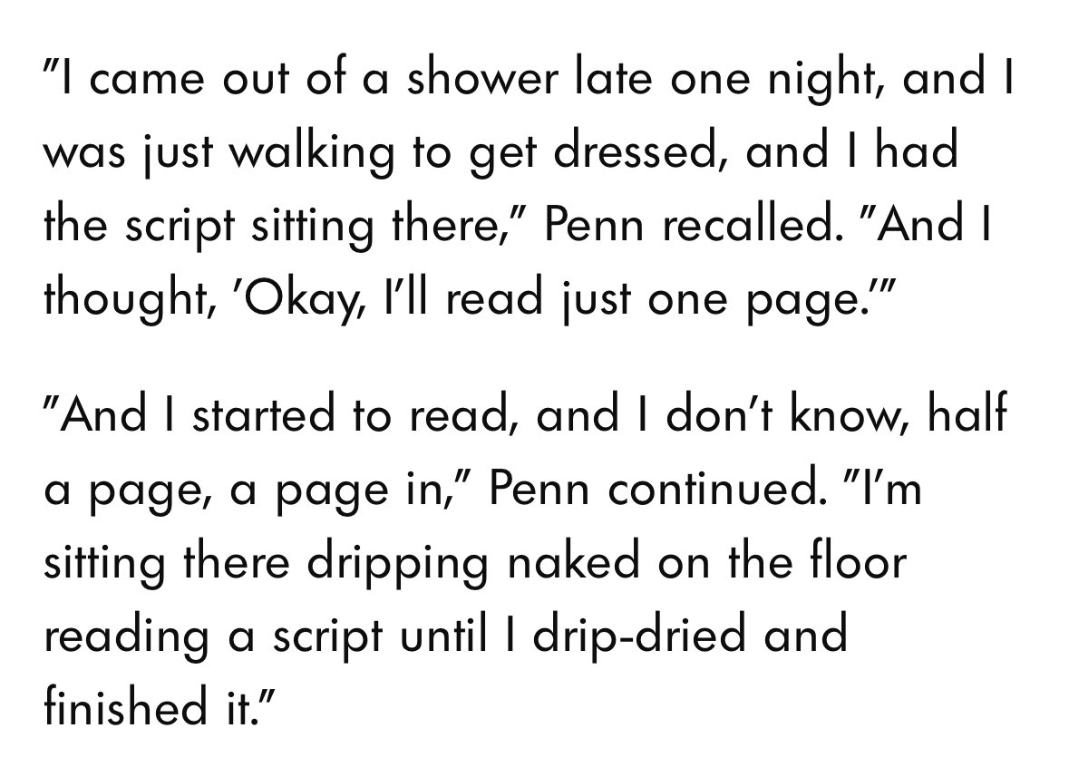 Sean Penn read the script for ONE BATTLE AFTER ANOTHER in a very Sean Penn way