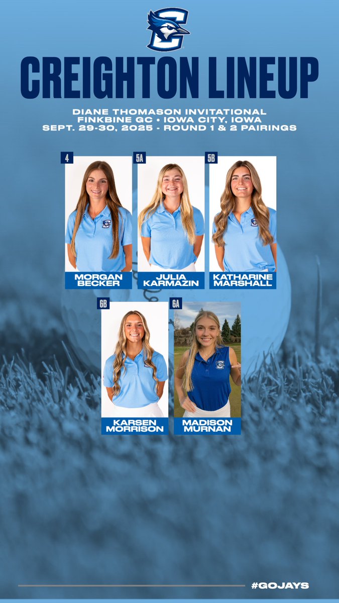 ⛳️Diane Thomason Invitational
🕣8:30 a.m.
🏌️‍♂️Finkbine GC
📍Iowa City, Iowa
📊 scoreboard.clippd.com/tournaments/23…