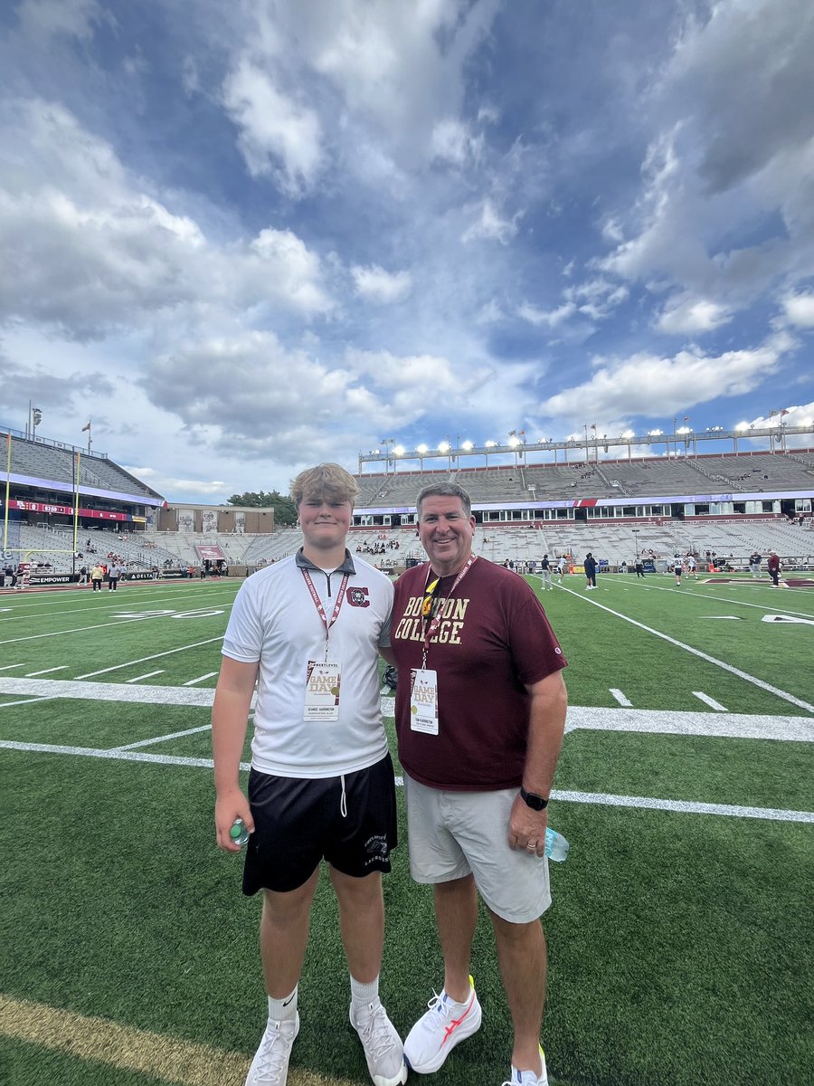 Thank you to <a href="/BCFootball/">Boston College Football</a> for a great game visit! It was great to watch the team play and to connect with the coaches. I can’t wait to get back on campus!

<a href="/ChelmsfordFb/">CHS Football 🦁</a> 
<a href="/_LionsAthletics/">Chelmsford HS Athletics</a> 
<a href="/coachpeterson40/">George Peterson</a>