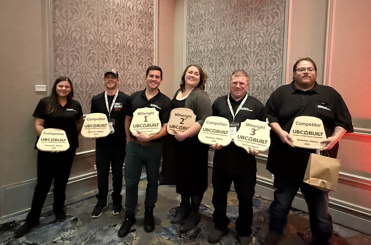 Congratulations to all participants of the 2025 UBC National Apprentice Competition!

This year in Edmonton, six outstanding apprentices put their skills to the test. Each competitor demonstrated exceptional craftsmanship, professionalism, and dedication—proudly representing