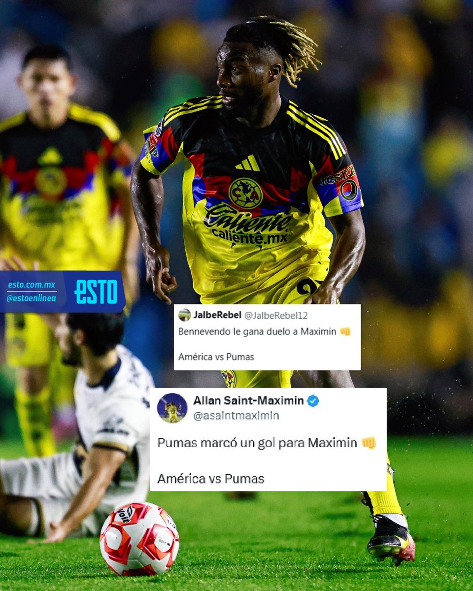 Maximin en modo. 🔥🦅

Le responde a un aficionado de Pumas con un video y la frase “Pumas marcó un gol para Maximin”. 😎

📷 <a href="/LuisGardunoJr/">Luis Garduño</a>

👉 lc.cx/tj70yK