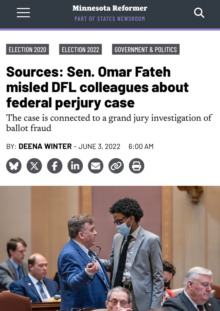 I don't think "Minneapolis doesn't need a liar" is going to go well for Omar Fateh, of all people.

Lying about his ethics problems and shady connections to criminality/fraud have been a defining feature of his political career. There's this famous one: