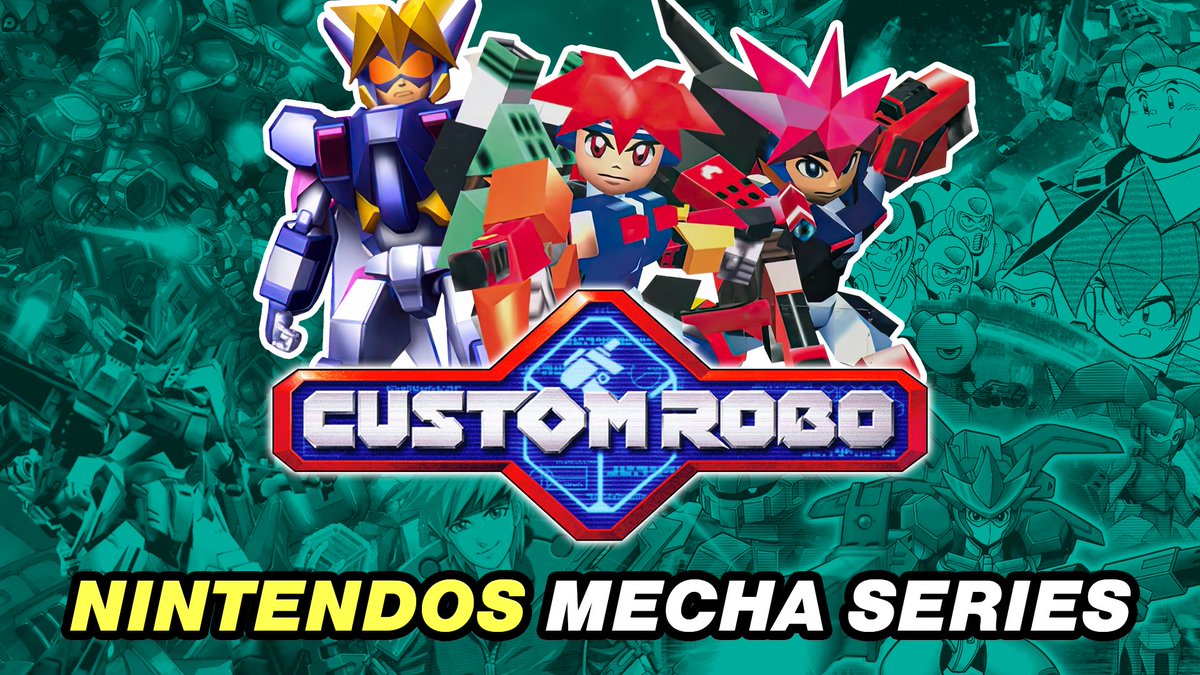CheeseGX_'s tweet photo. NEW VIDEO!! A complete retrospective on the long dormant but excellent second party Nintendo series, Custom Robo! This video covers everything from the series brief but fantastic run! RT's, comments, hype (that's a thing on YT now) are very appreciated!! https://t.co/ltIrHSLfDA https://t.co/r2oJrdvyVU