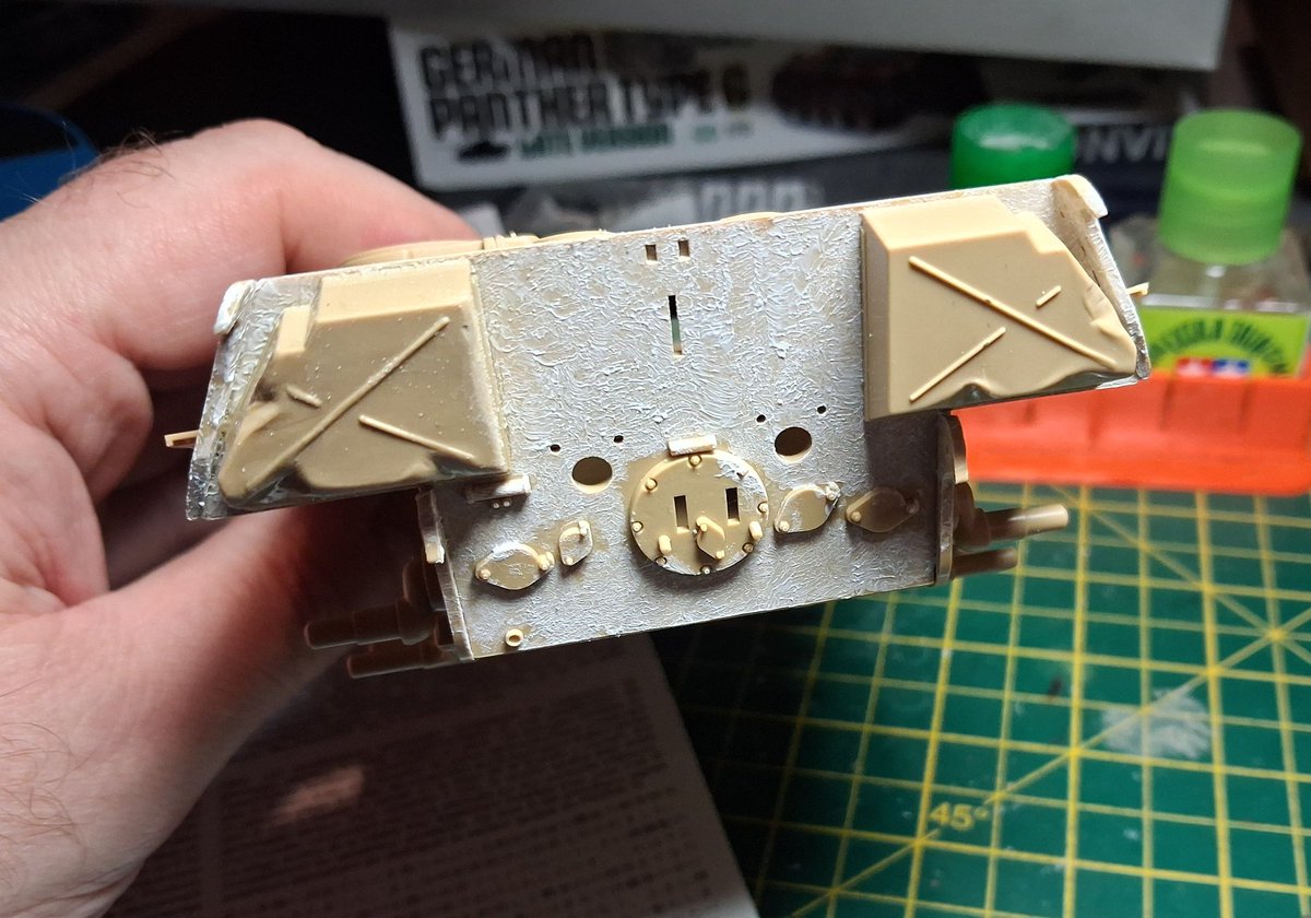 johnMbrooks72's tweet image. Done a bit....

Bit of texture plus some bits and bobs

#Tamiya #PantherG