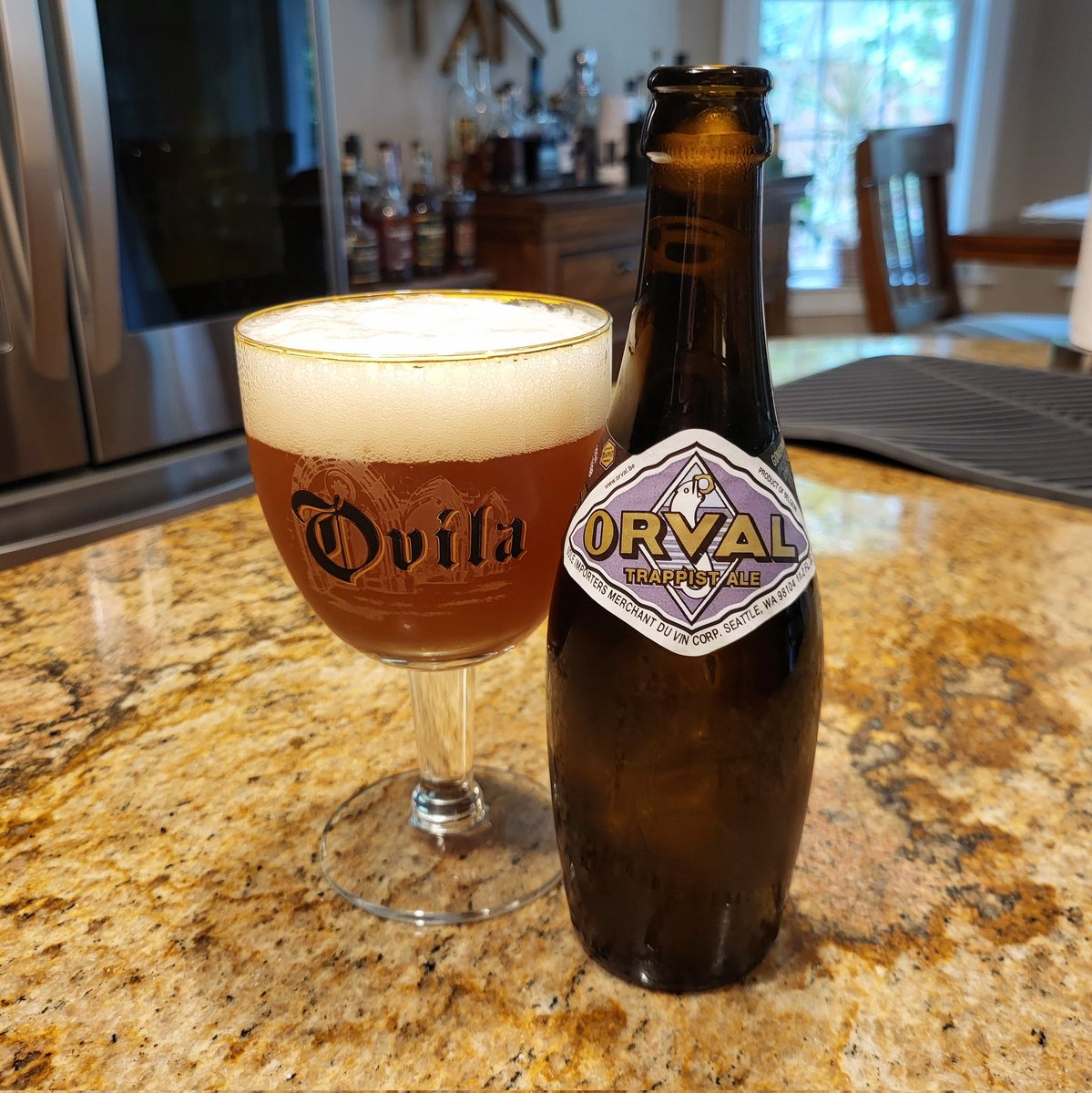 scottvillers's tweet photo. #drinkcheck #belgianbeer #orval Belgian Pale Ale https://t.co/vWu6DQhNv0