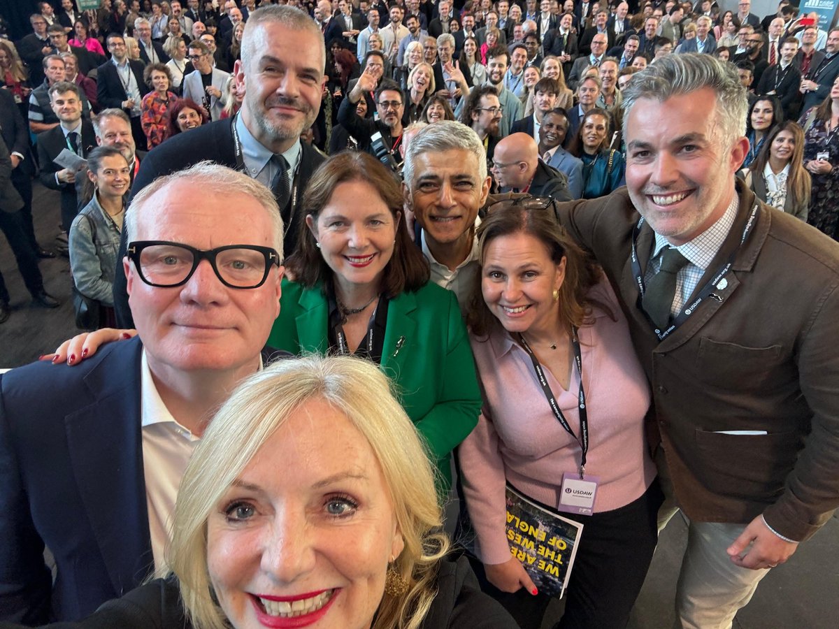 SadiqKhan's tweet photo. Good to come together in Liverpool with our Labour Mayors - united by a shared commitment to serve millions of people across our country.

As Mayors, we know devolution works. And we’re working hand-in-hand with the new Government to deliver the change our country needs. #Lab25 https://t.co/WqUCZGImbA