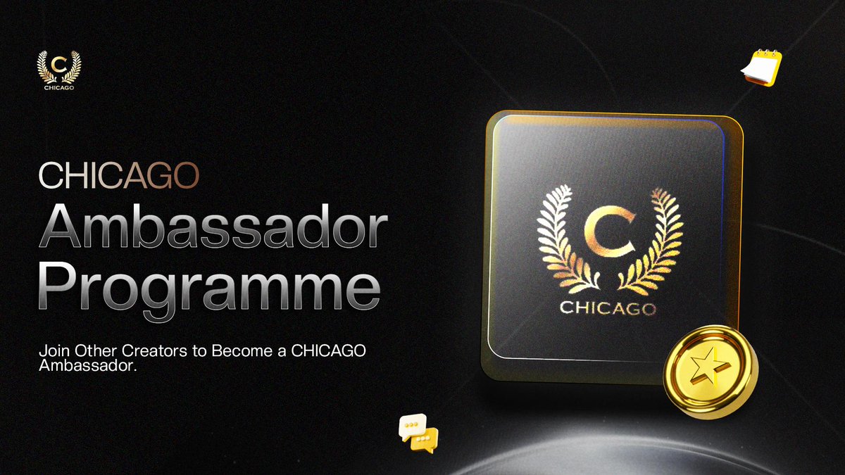 $CLT Double Update🤸‍♂️
ChicagoCoin is now available on <a href="/Weex_Official/">WEEX</a>!  
🔸 Start trading live today!
Also, The CLT Ambassador Campaign has begun!  
Join the movement, enjoy exclusive benefits, and take the lead.

👉 Apply now: forms.gle/yxisJEW8Xq49M8…

#CLT #Crypto #Ambassador