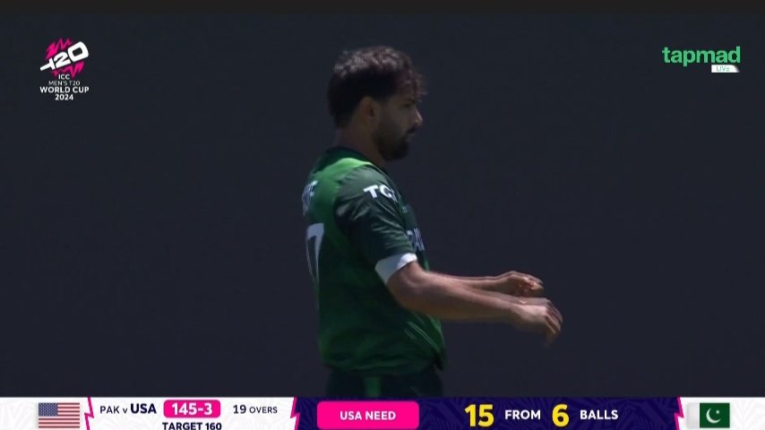 HassanAbbasian's tweet photo. They blame Babar and the batters when our Haris Rauf failed to even defend 15 runs in the last over against the farmers of the USA, and that’s why he is still playing in the team and costing us tournaments. 

Well deserved https://t.co/U35X2f0pKN