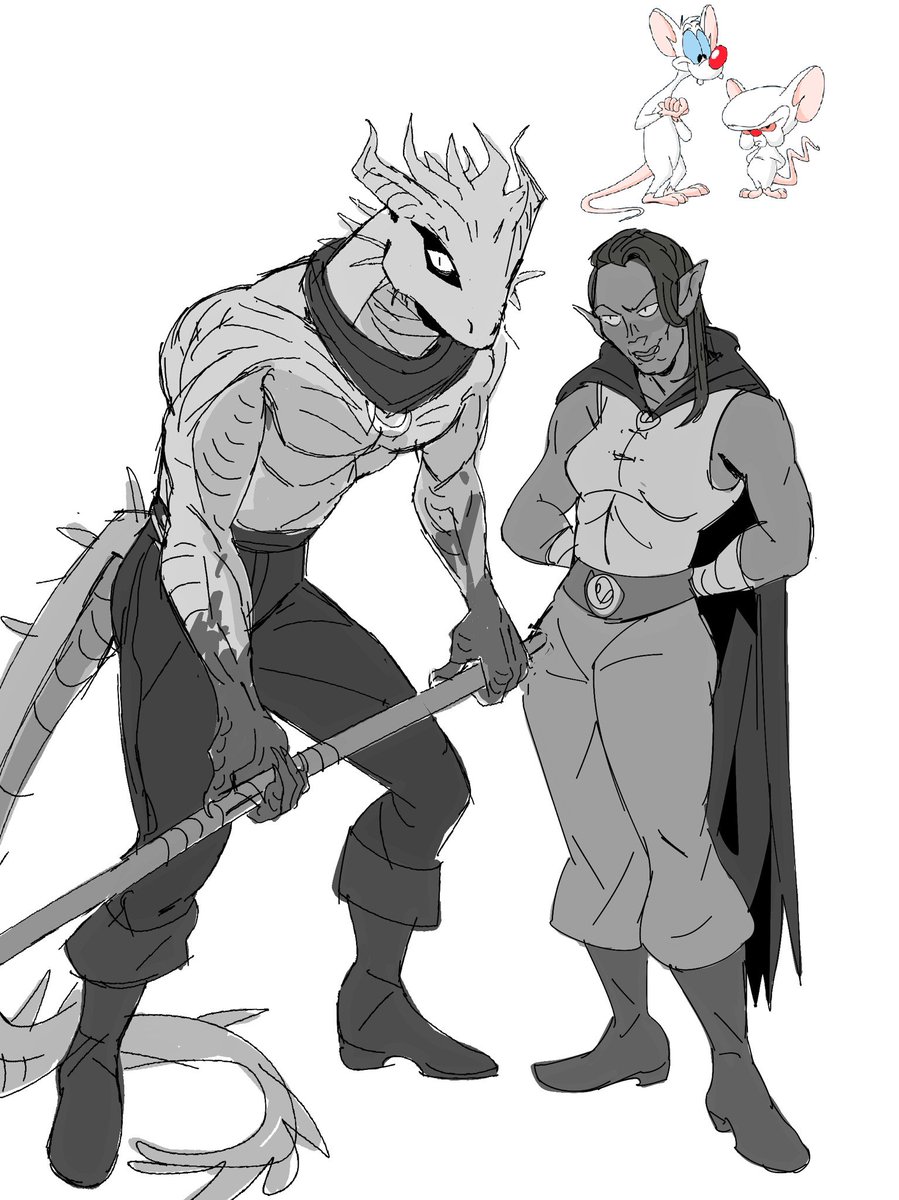 And Durge with my friend's Tav 

#BaldursGate3