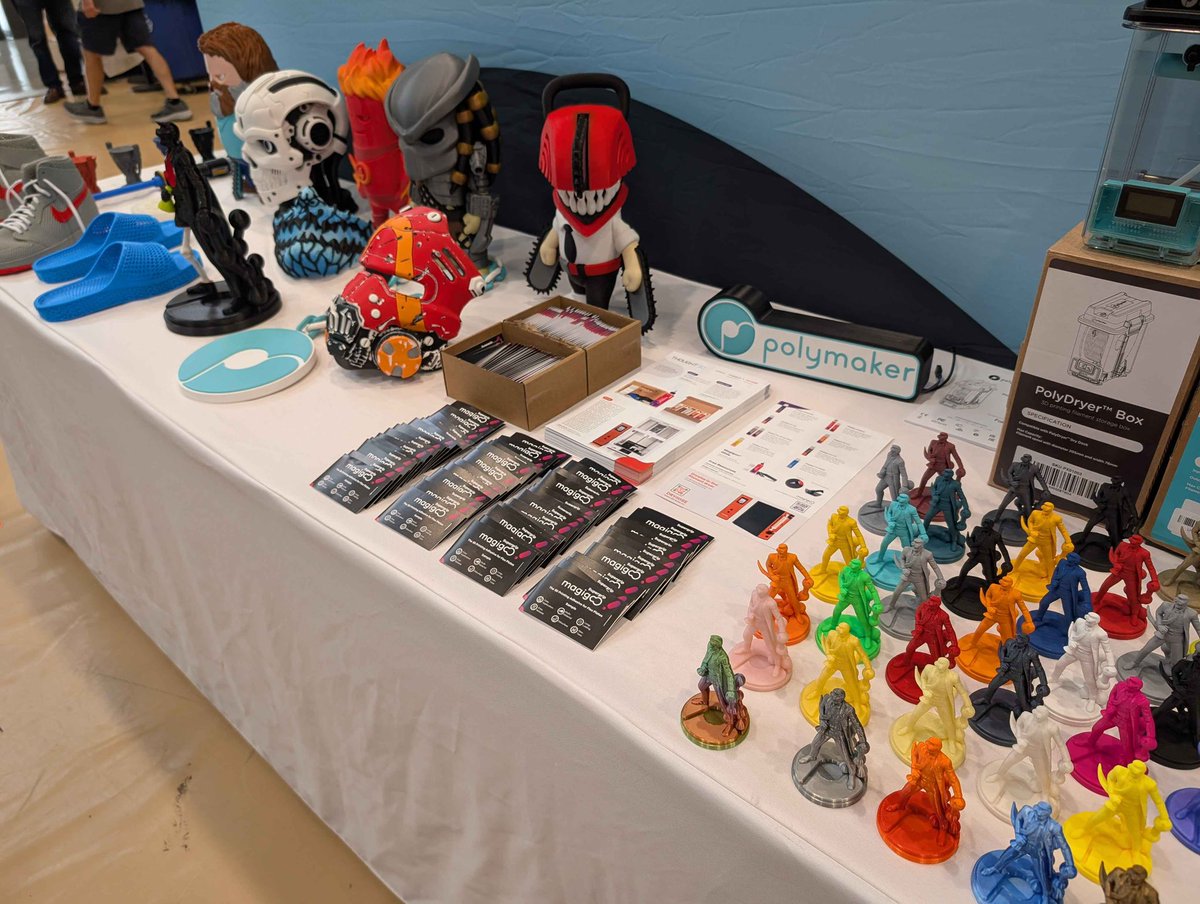 Thought3D's tweet photo. Bel Air, Maryland! 🚨 The event wraps up in a couple of hours!
You can still grab FREE Magigoo samples! Just head over to the tables of our amazing partners, @Polymaker_3D and @Proto_pasta before it’s too late!
Thanks to them for sharing the adhesion love!
#Magigoo #3DPrintopia https://t.co/UvChn50kHP