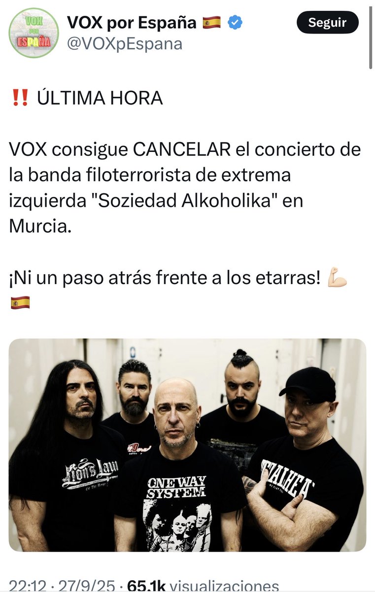 <a href="/SoziAlkoholika/">SOZIEDAD ALKOHOLIKA</a> cada escenario, cada concierto, tiene que ser también, un campo de batalla contra el nazi-fascismo 

Ama la música odia el fascismo 

<a href="/Rockcontraelfa1/">Rockcontraelfascismo</a>
<a href="/Antifaxismoa/">Sare Antifaxista</a> <a href="/Sistema_161/">Sistema 161</a> <a href="/MusikaBorroka/">Musika Borroka</a>