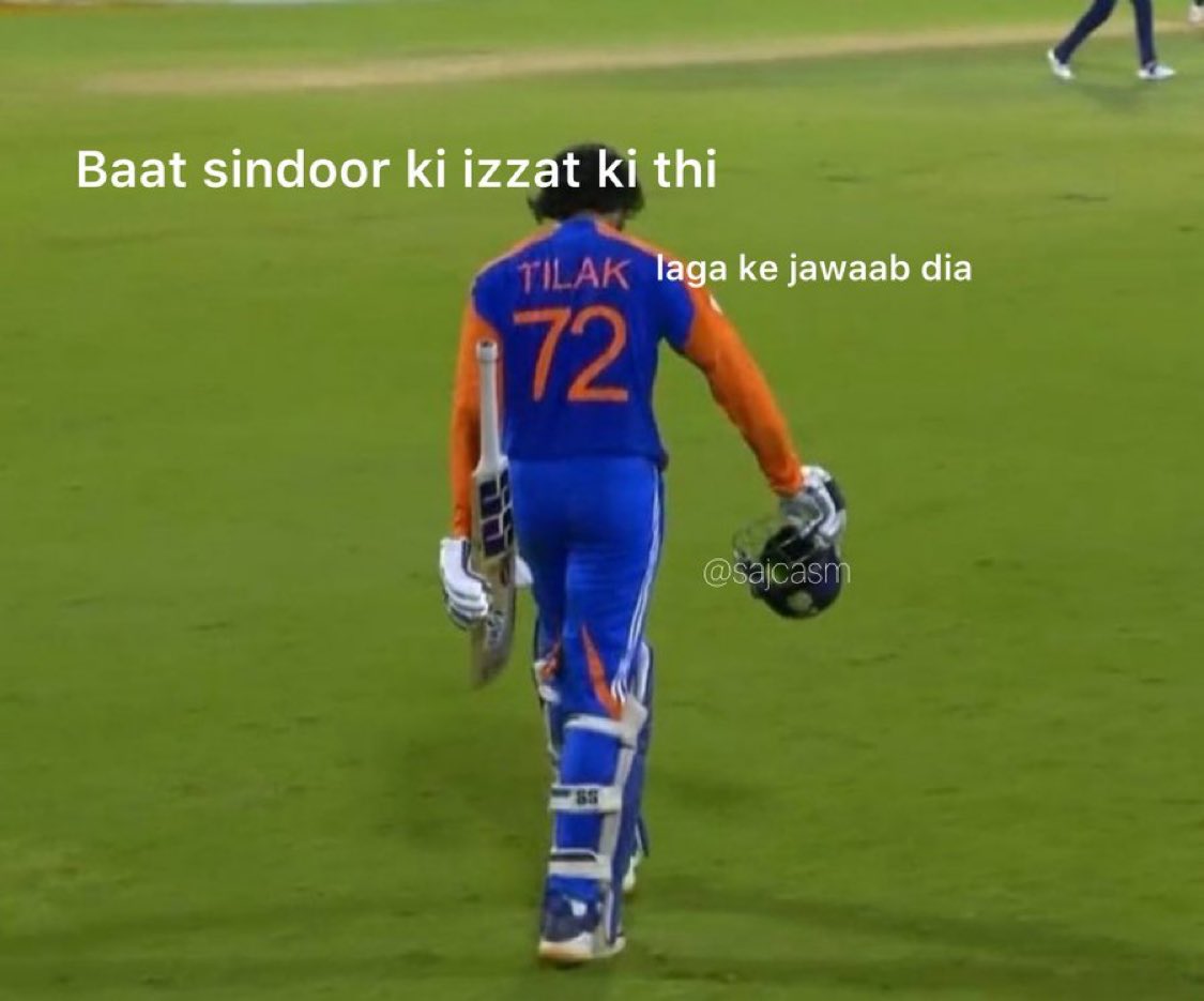 Tilak Verma 🗿🇮🇳

#indvspak2025 
#AsiaCupFinal 
#IndianCricket