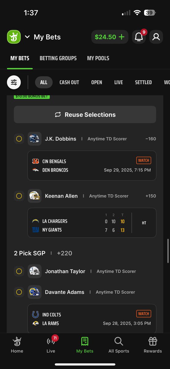 Tkhoun8's tweet photo. @DKSportsbook https://t.co/uh7EwmiC9g