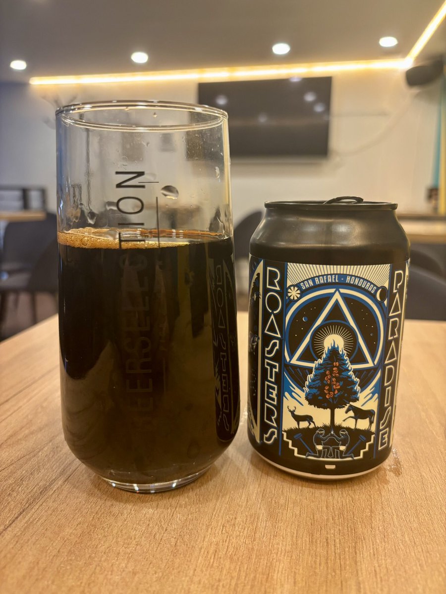 Roasters Paradise San Rafael - Honduras
Mad Scientist (Húngria 🇭🇺) <a href="/madscientisthun/">Mad Scientist</a>
Double Coffee Imperial Stout; 11,3% ABV 
#CraftBeer #cervejaartesanal