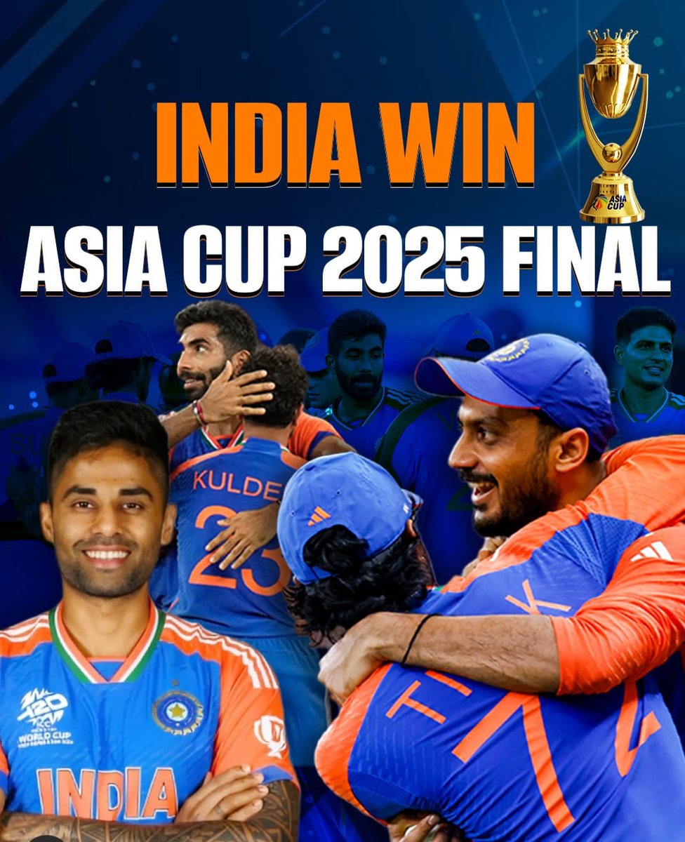 जय हो…
एशिया कप के फाइनल में पाकिस्तान पर मिली रोमांचक जीत के लिए पूरी भारतीय टीम को हार्दिक बधाई एवं शुभकामनाएँ।
आप सभी का कौशल, संघर्ष और शौर्य हर बार देश को गौरवान्वित करता है।
!! भारत माता की जय !!
