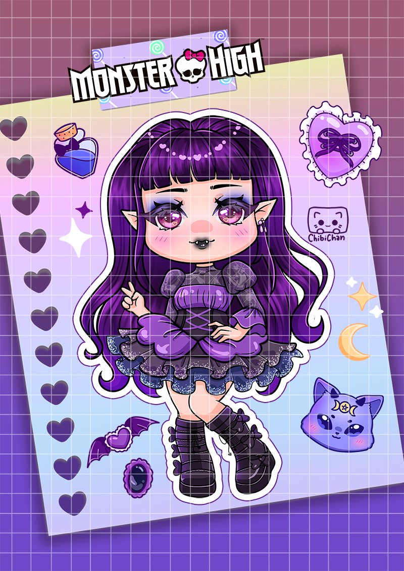chibichanart's tweet photo. Monster High Elissabat chibi ^^ Who's your fav from them? IG: chibi.chan_art #monsterhigh #monsterhighdoll #chibiart #halloween #vampire #dracula #spookymonth #spookyseason #digitalart https://t.co/baX649P9OR