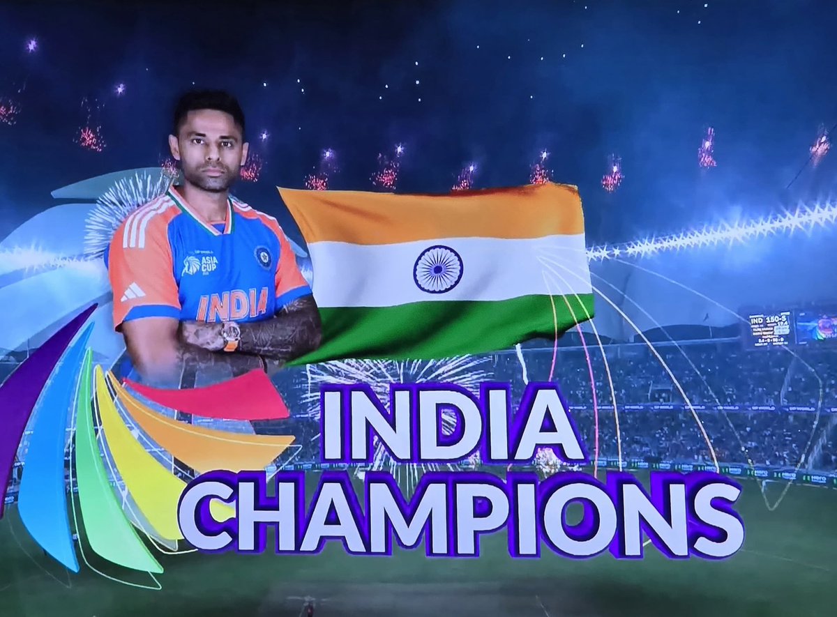 goyalpp's tweet image. 🇮🇳🏆 #India defeats #Pakistan to lift the #AsiaCupFinal !

Tilak’s calm under pressure &amp;amp; stellar performance prove — true talent shines brightest when it matters most. 🌟🔥

#AsiaCup #TeamIndia #Tilak #Cricket #Pride