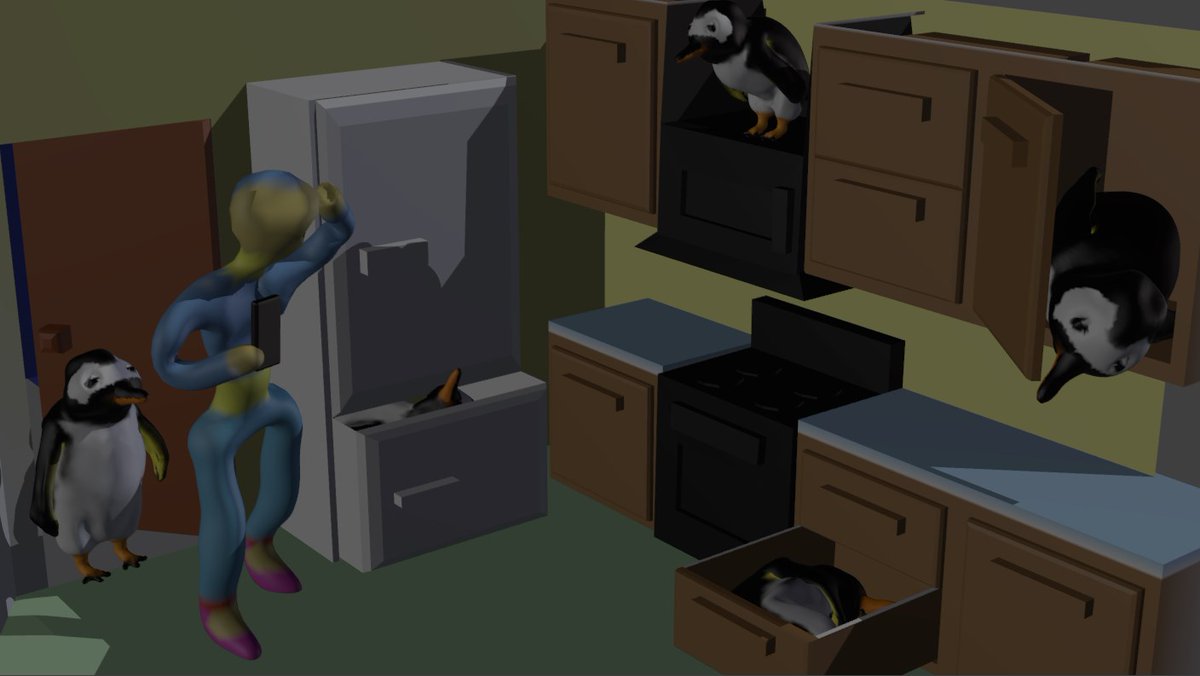 Theme was "Out of Place Penguins" #1hour1object