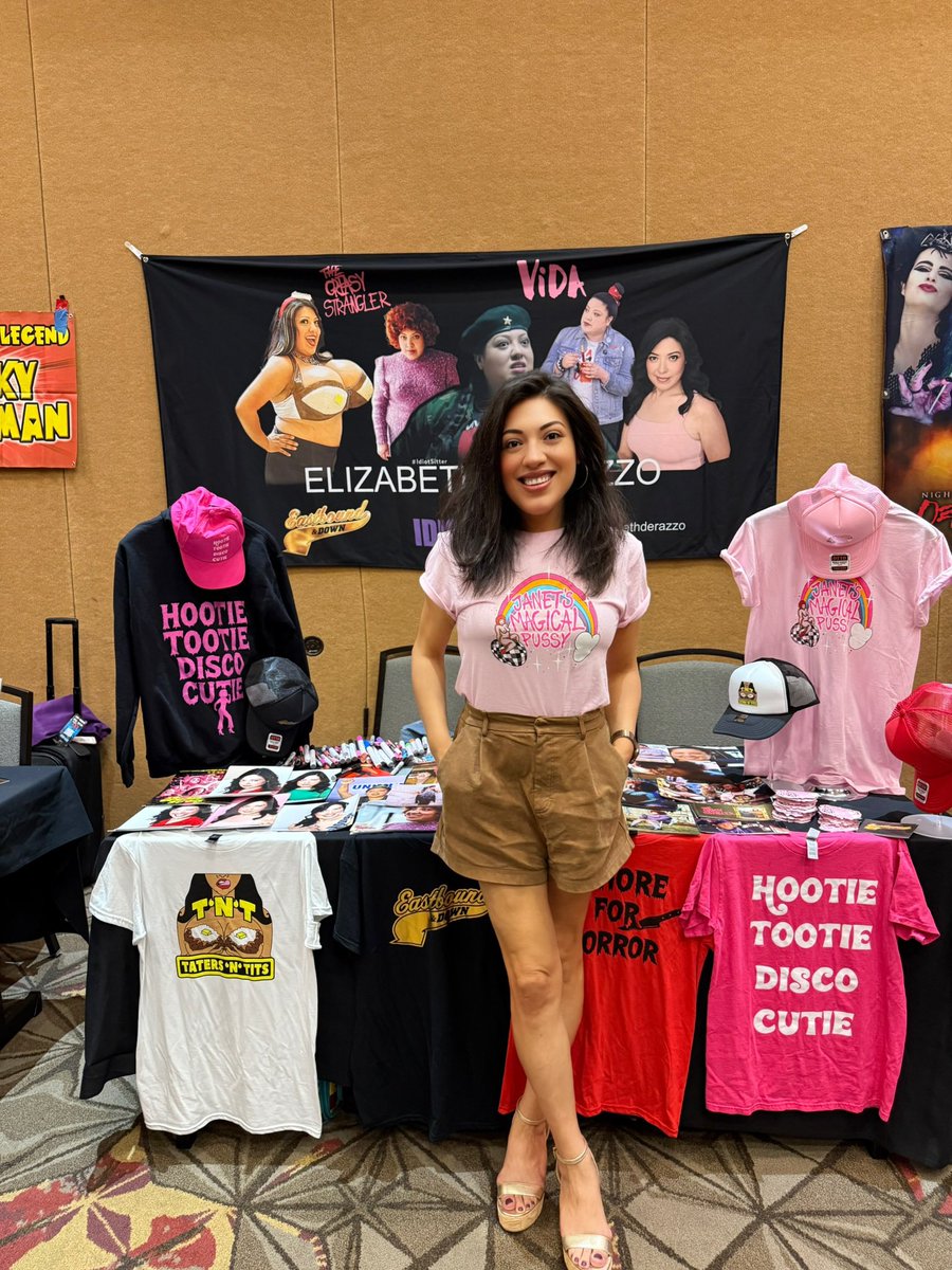 New merch drop at elizabethderazzo.com #thegreasystrangler #letsgetgreasy #janet #weirdcinema #HorrorFam