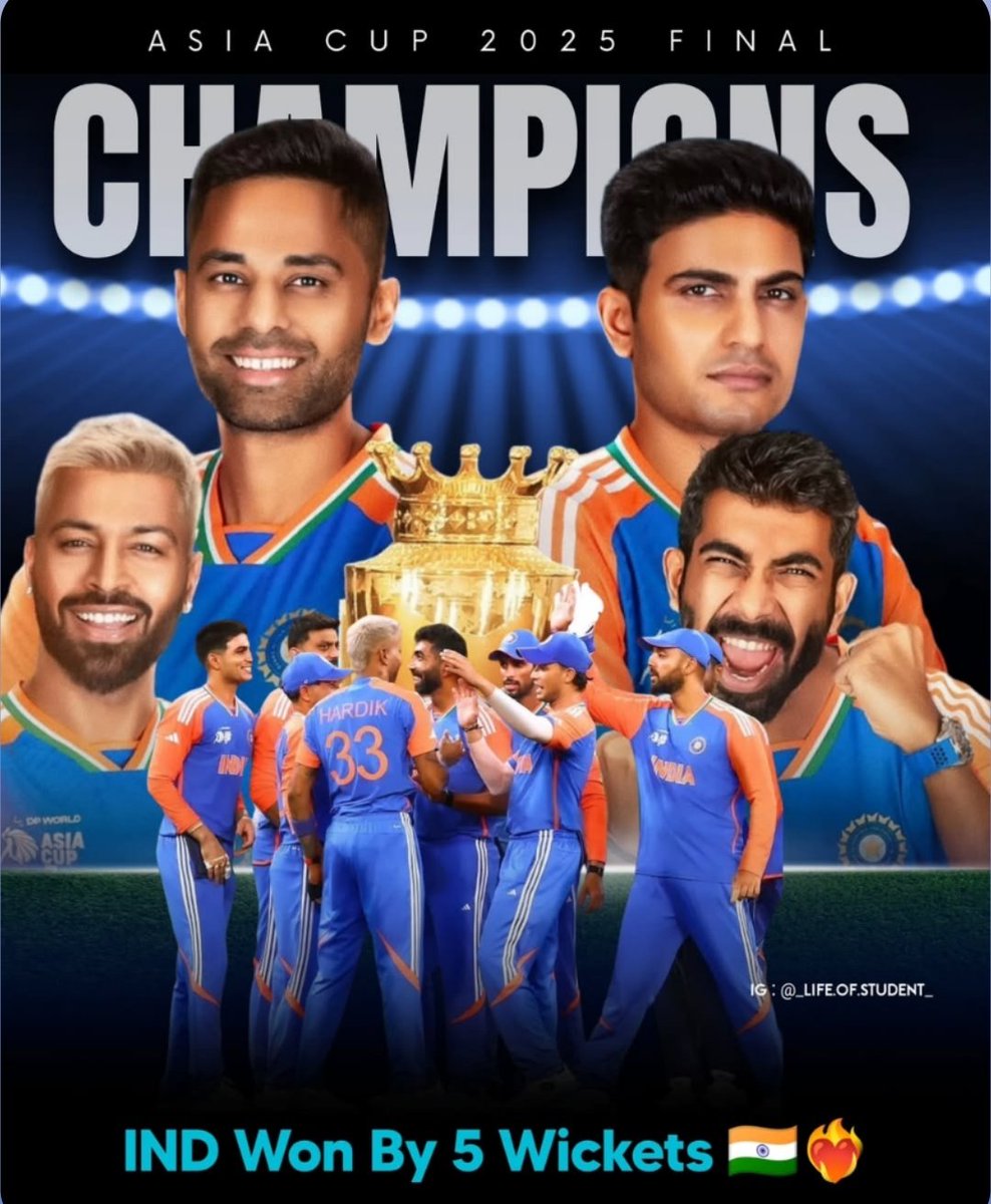 #Finnish #won the #trophy 
#indvspak2025 
<a href="/BCCI/">BCCI</a> <a href="/ICC/">ICC</a> 
miss u <a href="/ImRo45/">Rohit Sharma</a> <a href="/imVkohli/">Virat Kohli</a> ❤️‍🩹❤️‍🩹