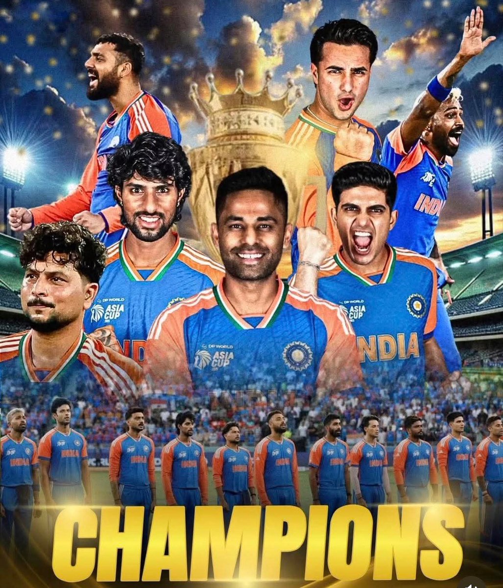 Nazeem45's tweet photo. Asia Cup 2025 Final | India Beat Pakistan by 5 Wickets
Congratulations 
@cricketaakash 
@TeamVirat 
@ICCLiveCoverage https://t.co/uIjty4ac0e