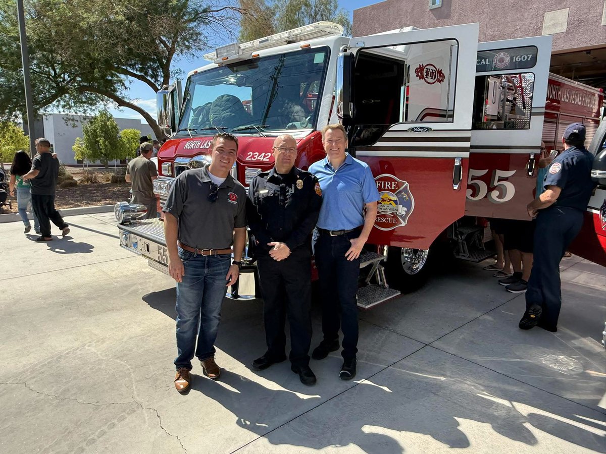 JohnSteinbeckNV's tweet image. I was very happy to attend the North Las Vegas Fire Department grand opening of Fire Station 54. Thank you Chief Calhoun, Local 1607, and leadership from the City of North Las Vegas for this great station in District 18. We are very grateful to the men and women of NLVFD