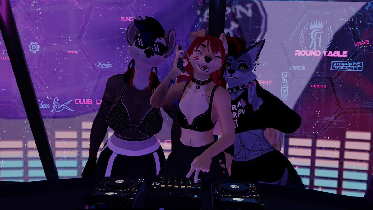 rainstar9805's tweet photo. We’re real DJs now!!! Me and @CayenneCoyote got to do our first live dj sets at @AxeCatcherTycho’s birthday!! 

And I got to open for my favorite DJ @BarcusBrown!!! He liked my set!! :33333 https://t.co/Dw8XO5uMcw
