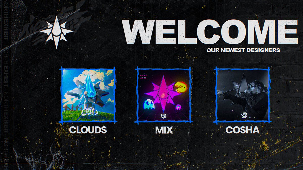 North Exhibit (@northexhibit) on Twitter photo Welcome our newest designers! 
- <a href="/chungxs2x/">Cloud</a> 
- <a href="/climbs/">mix 🎃</a>
- <a href="/cosha/">cosha</a> Welcome our newest designers! 
- <a href="/chungxs2x/">Cloud</a> 
- <a href="/climbs/">mix 🎃</a>
- <a href="/cosha/">cosha</a>