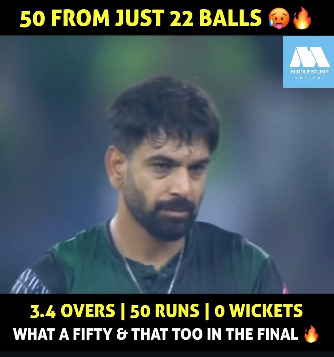 AasimSmarty's tweet photo. Okay, boy, no problem. But after this, you no longer have a place in the team.
#INDvsPAK #AsiaCupFinal https://t.co/rmw6WtTXgz