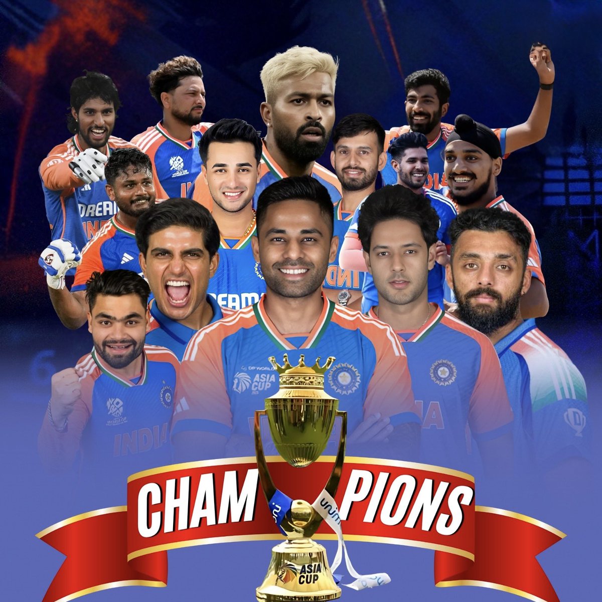 PostBoxOffl's tweet photo. Congratulations #TeamIndia 
#AsiaCup Champions.

#IndianCricket 
#AsiaCupFinal 
#IndiaVsPakistan https://t.co/TrmieK8CuK