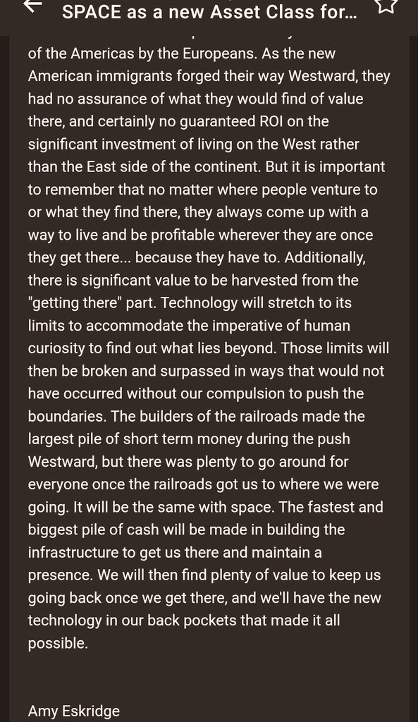 Wise words from an old friend in 2019

RIP Amy Eskridge