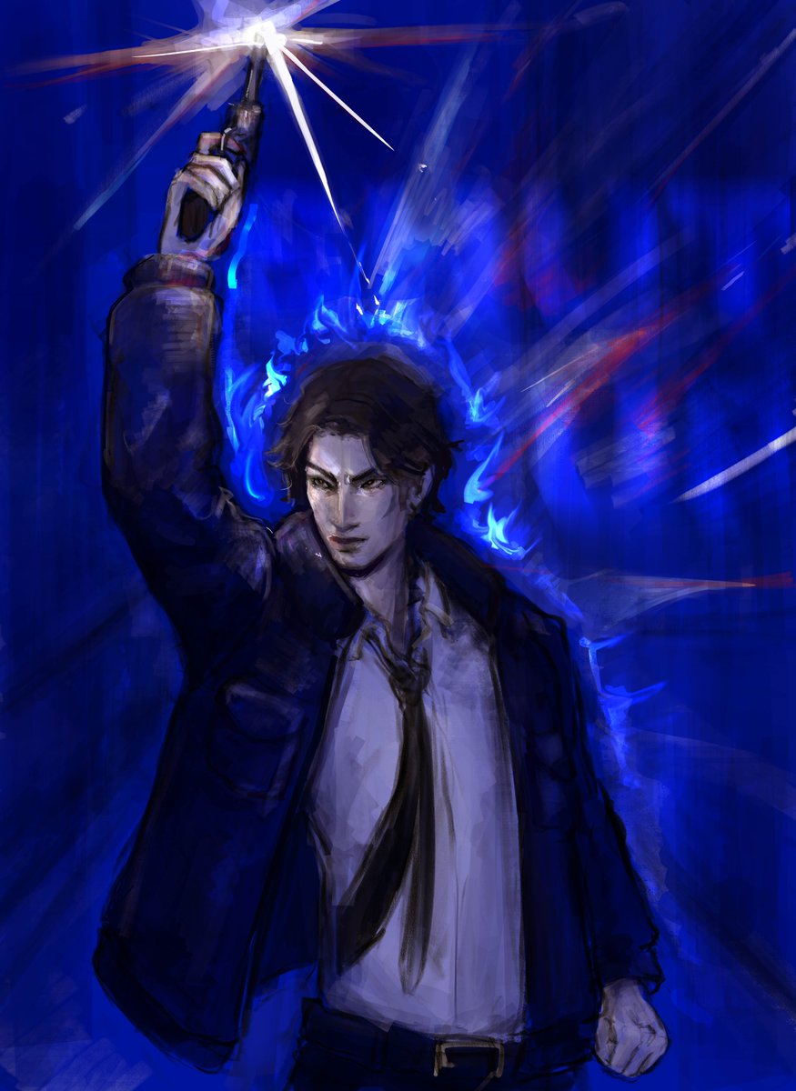 Tanimura doing his taunt for <a href="/fischhy/">fisch</a> 
#rgg #龍が如く