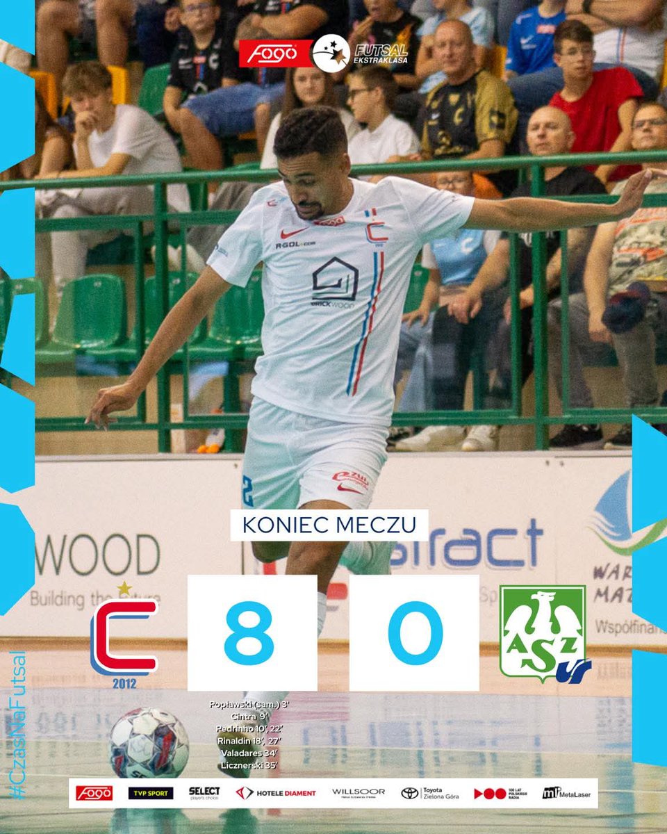 Czyste konto KS Constract Lubawa 🎯 Gospodarze pewnie rozprawiają się z AZS UŚ Katowice Futsal Team 💪

📸 Kamil Szóstek 
—
🔚 #CSTKAT 8:0
#CzasNaFutsal