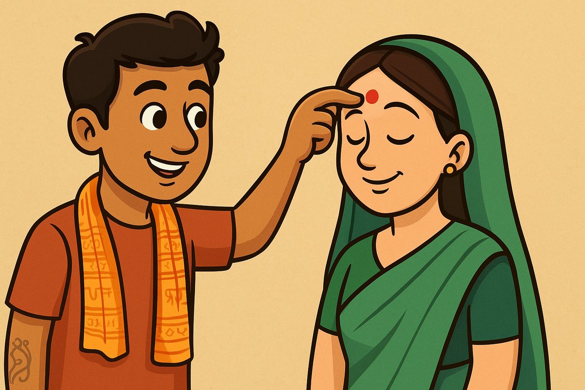 udta_penguin's tweet photo. Tilak ne Sindoor laga diya 

#AsiaCupFinal #INDvsPAK https://t.co/0cWi2NAlTW