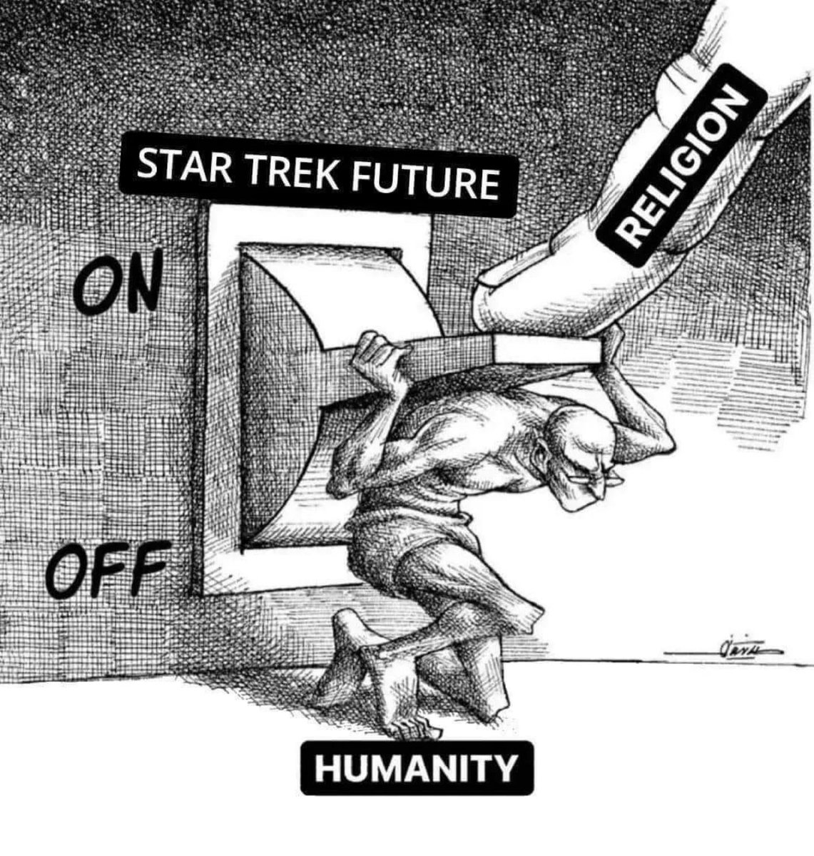AstroBitRebel's tweet photo. @Lilith_Atheist #StarTrek #fckreligion https://t.co/fjBTMV9NHz