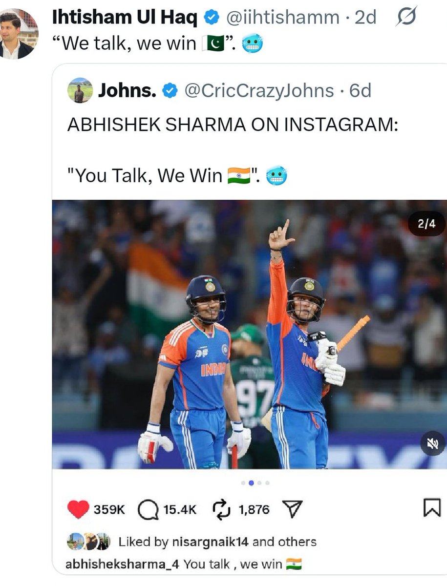 You guys only Talk, not win😭
#INDvsPAK 
#AsiaCupT20 
#indvspak2025