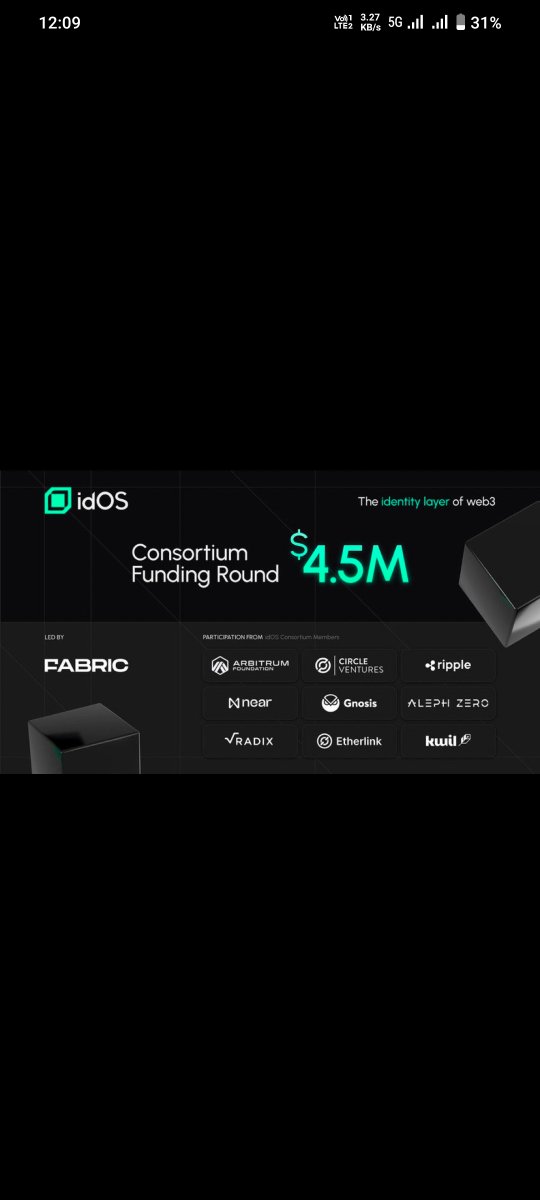 PurkaitSrinath's tweet photo. ·
5h
I just signed up on 
@idOS_network
.

idOS raised $4.5m 💰. 

Do these tasks to stay positioned;
- visit https://t.co/klObSXldYW
- create an idOS profile
- complete verification
- complete the ongoing tasks
- complete social tasks when it goes live. https://t.co/BbC08cc2a2