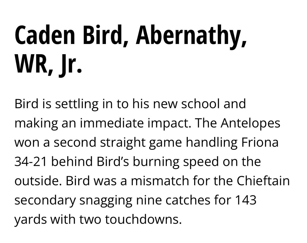 Week 5 looking good!

<a href="/CoachWhiteDB1/">Coach White</a> <a href="/KaleSteed/">Kale Steed</a> <a href="/PressPassSports/">Press Pass Sports</a> <a href="/806hsscmedia/">Jasone Pearson</a> <a href="/BenjaminGolan/">Ben Golan</a> <a href="/JGonzalesJr10/">Julio Gonzales Jr.</a> <a href="/TFloss32/">Todd Glawson</a> <a href="/sixstarfootball/">Six Star Football | PLUS+</a> <a href="/PrepRedzoneTX/">Prep Redzone Texas</a> <a href="/LoneStarPrepsTX/">TX Prep Varsity</a> <a href="/KyleMorgan_XOS/">Kyle Morgan CATAPULT Southwest Area Scout</a>