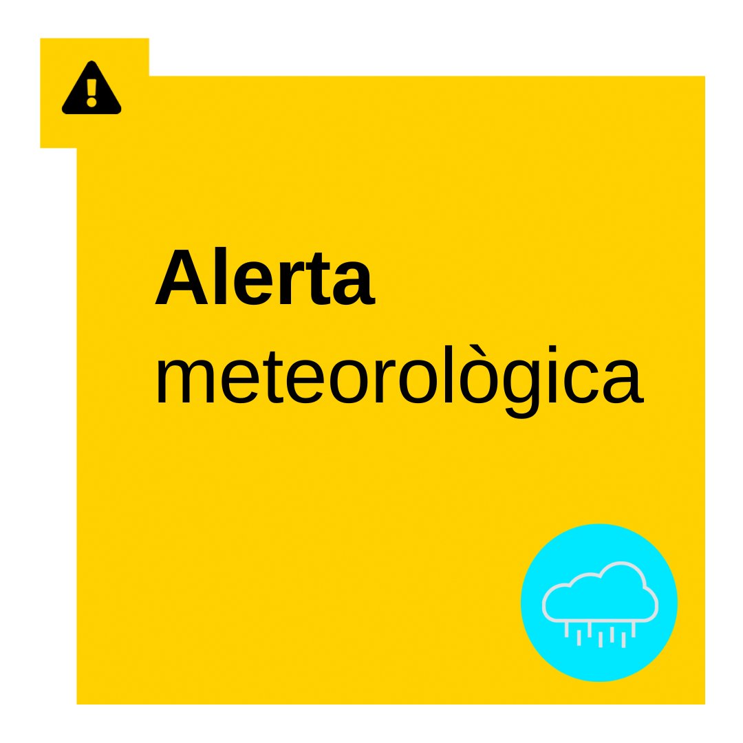 UPV's tweet image. ⚠️ AVÍS: ALERTA METEOROLÒGICA ⚠️

El Centre de Coordinació d’Emergències de la Generalitat ha comunicat la previsió de fenòmens d’intensitat roja al litoral de València a partir de les 4.00 h de demà, dilluns 29 de setembre.