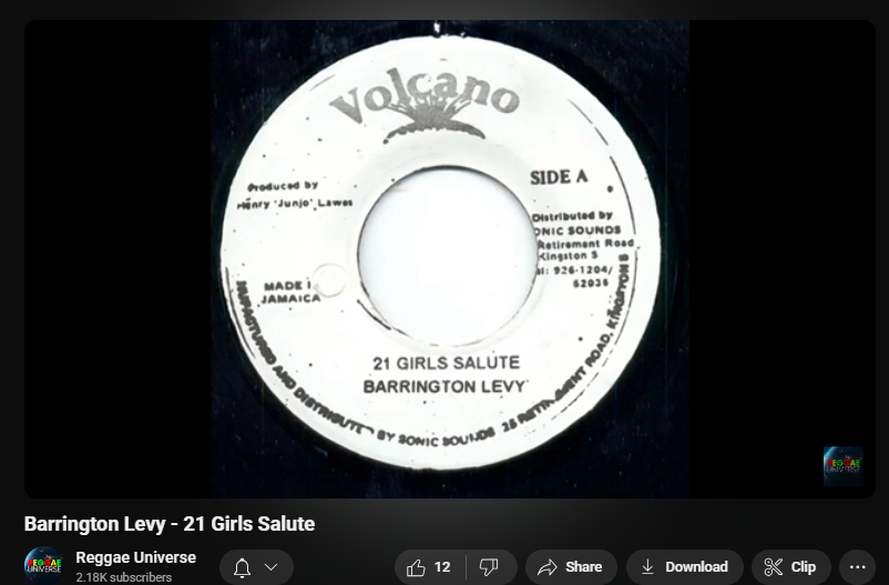 SaveDancehall's tweet photo. #SundayVibes Barrington Levy a salute di gyal dem!🙌
 '21 Girls Salute' prod. by di lethal #JunjoLawes 
straight-out Volcano label— a 80s dancehall celebration!🎉🇯🇲 
🎧listen https://t.co/LD3vvIbowC 
~#BarringtonLevy~#JunjoLawes~#Jamaicanvibes~#LondonSoundSystem~#grofey~#AjaNac https://t.co/p3U8DnUjAl