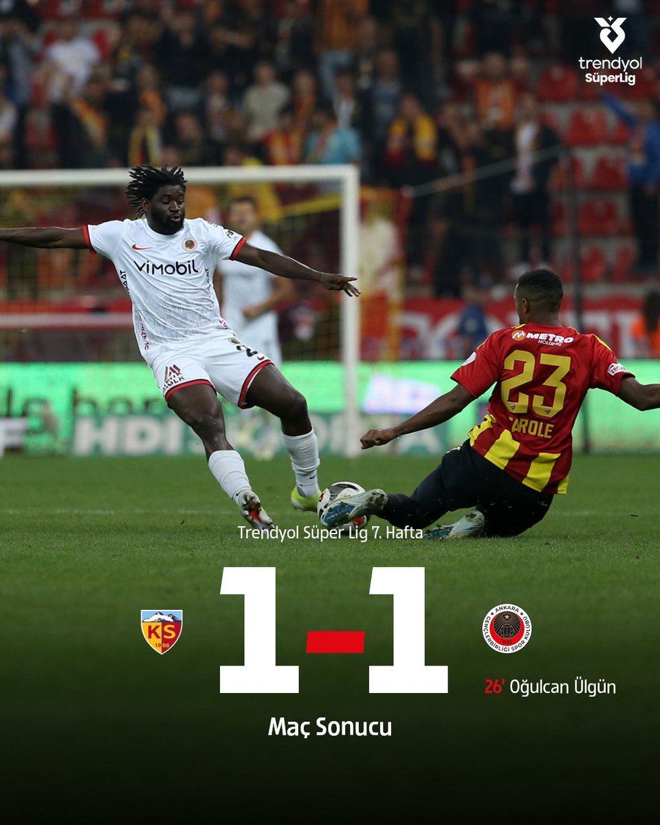 🔴⚫️Maç sona erdi. 

#HaydiGençler • #KYSvGB