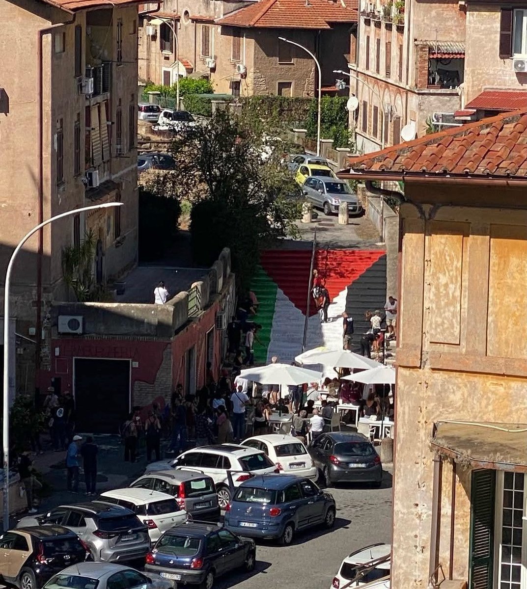 Quartiere Garbatella, Roma. 🇵🇸❤️